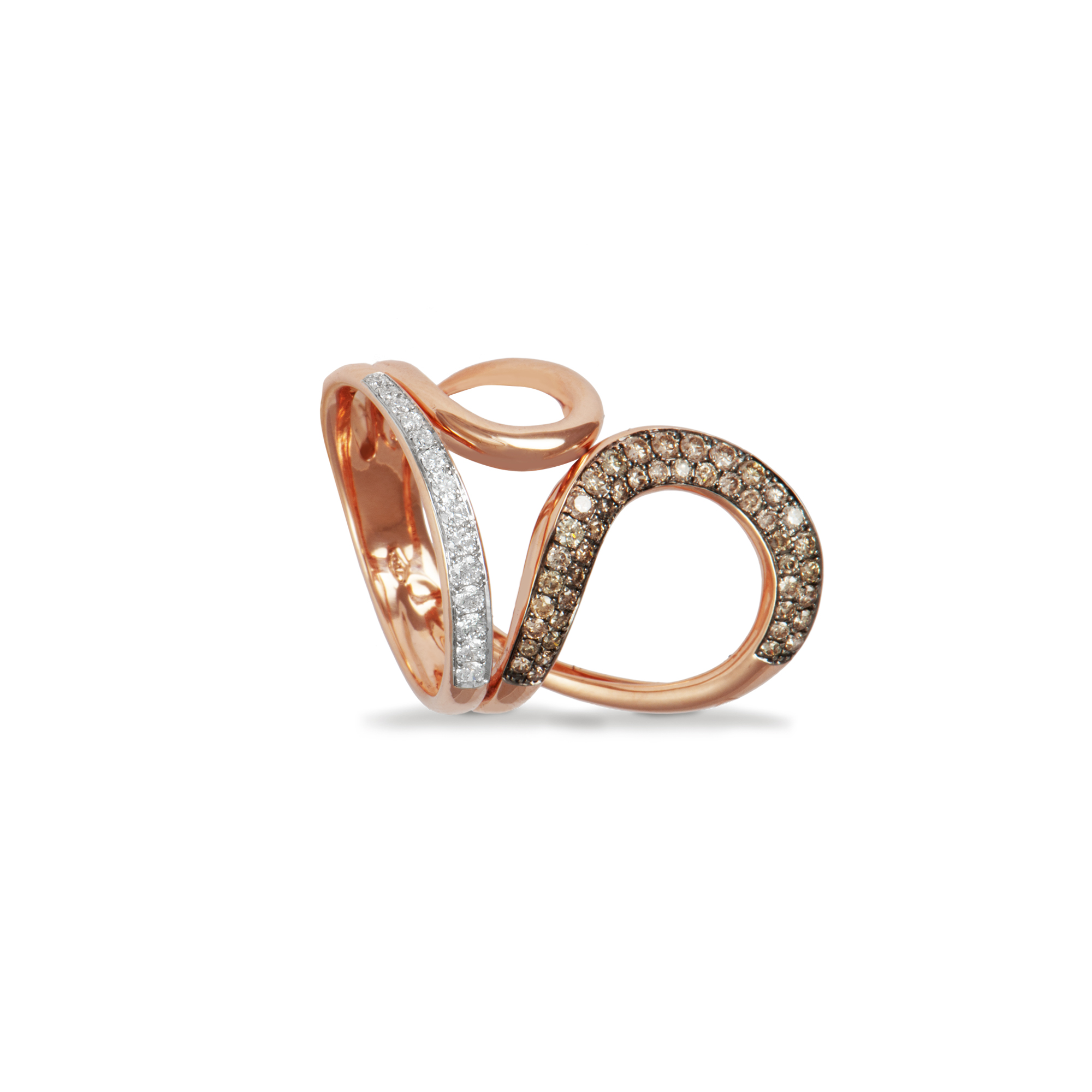 Anello Idylle Blossom, oro rosa e diamanti - Categorie Q9L25A